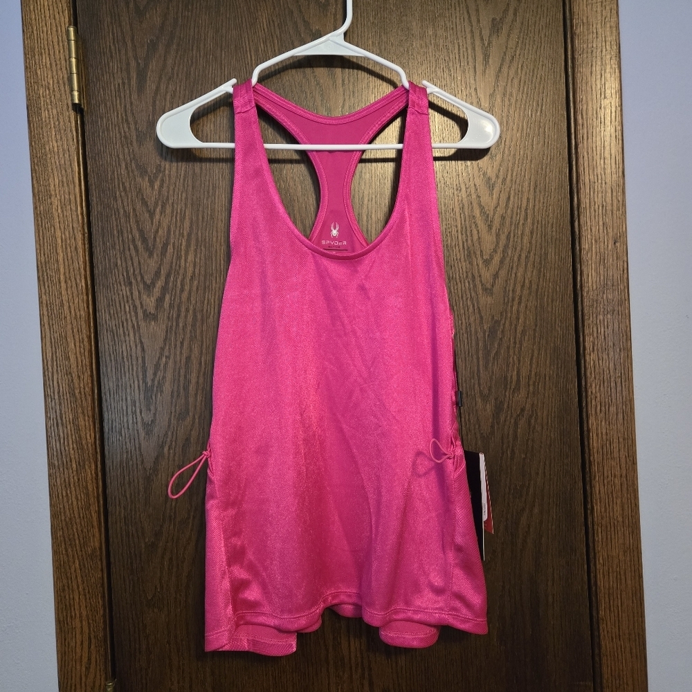 Spyder Pink Racerback Tank Top